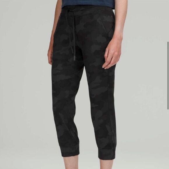Lululemon Ready To Rulu Crop Jogger Black Gray Camo - Picture 1 of 12